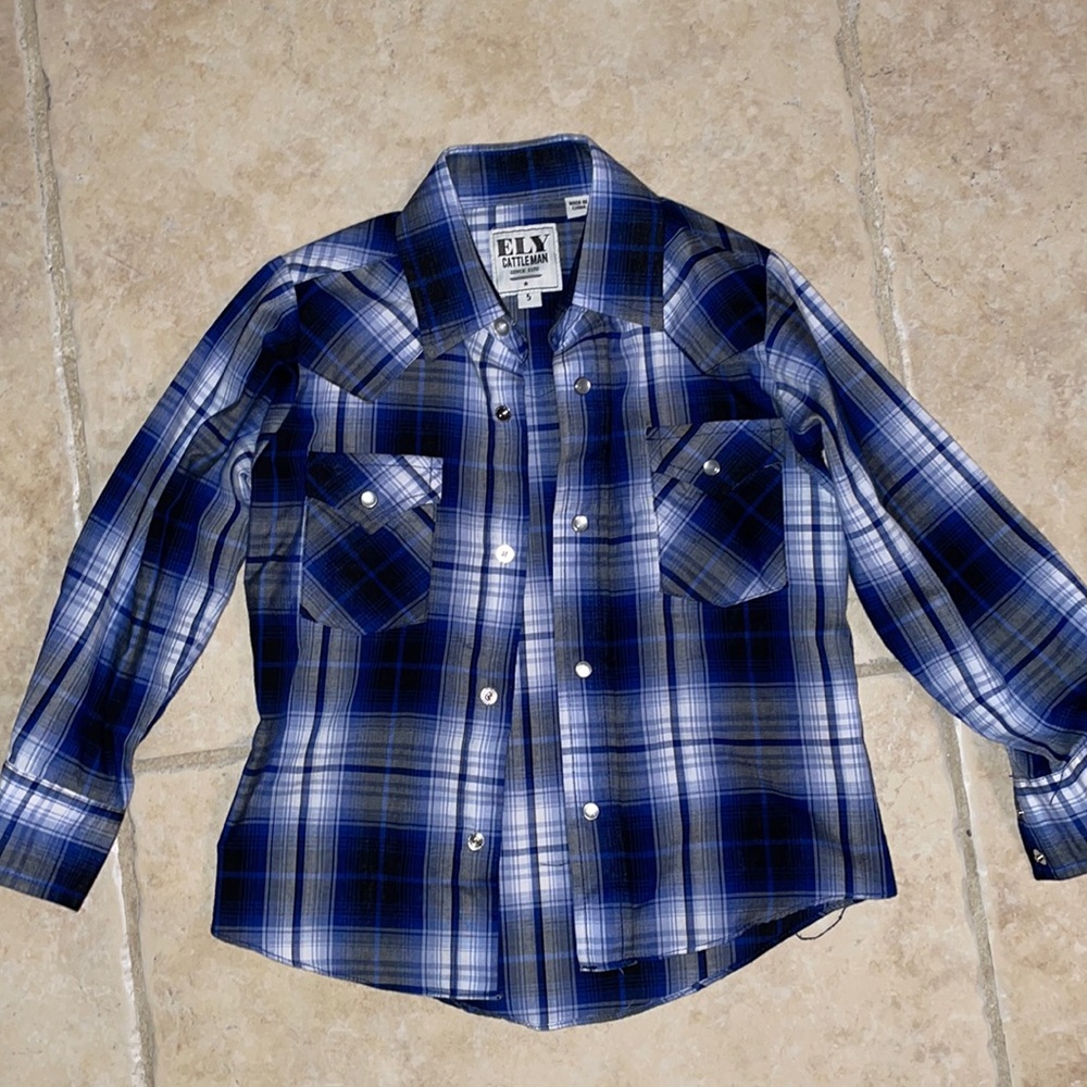Boys Pearl snap shirt
